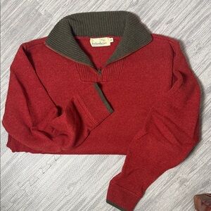 Irelandseye Wool Quarter-Zip Sweater XXL